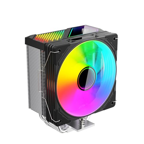 ZYHARUKO ARGB CPU エアクーラー 6 ヒートパイプ付き取り外し可能なコンピュータ PC ファン簡単なインストール静かな冷却ファン LGA 1851/1700 冷却