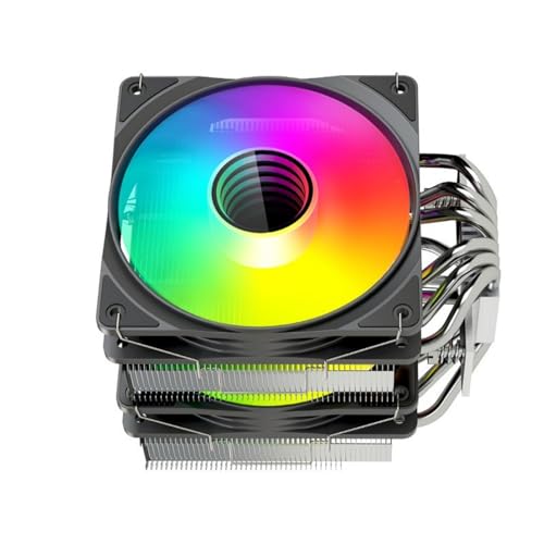 Xinsheinelry 6HEATパイプダブルタワーCPUクーラーPWM 4pin Argb冷却ファンは、システム用のアルミニウムヒートシンクを使用してPWM CPUクーラーを操作します