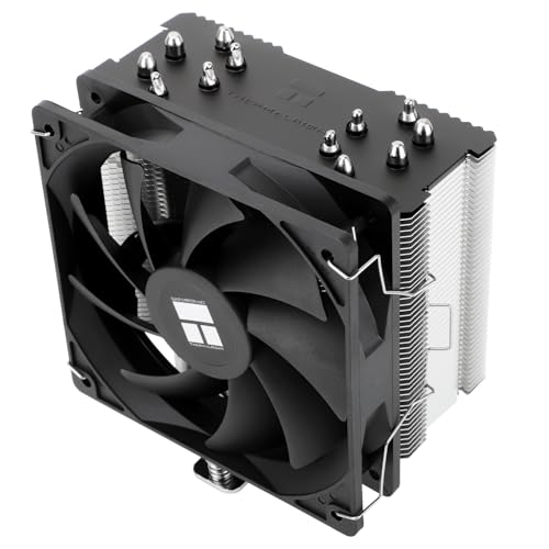 thermalright Thermalrlght Burst Assassin 120 SE CPUクーラー、高さ148mm、120mm PWMファン、1550RPM速度、6ヒートパイプヒートシンク冷却、Intel 1700/1851/1150/1151/1200、AM4/AM5、PC冷却、ブラック(BA120SE) BA120 SE-D3
