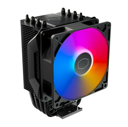 ITJTV Hyper 411 Nano ARGB CPUクーラー、2500RPM PWMファン、ノイズレベル 30.04 dBA、銅ヒートパイプ4本、高さ136mm、AMD Ryzen AM5|AM4、Intel LGA 1851|1700ブラケット。 Hyper 411 Nano CPU Air Cooler