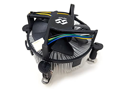 Bluegears Bgears b-Cooler LGA115X CPUクーラー 銅コア付き、厚さ1インチのアルミニウムヒートシンク、90mm PWMファン 90W TDP用 LGA 775/1150/1150/1151/1155/1156のIntel CPU i3/i5/i7用マザーボード対応