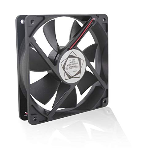 Miyako サイレントファンクーラー12 Vのコンピュータケース、CPUクーラーと放熱器4.7 " X 4.7 " X 1.5 " FA-117