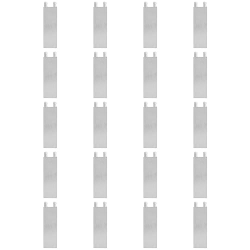 JSDNGURK 20X コンピューターCPUラジエーター用アルミ製水冷ブロック80X40X12Mmクーラー