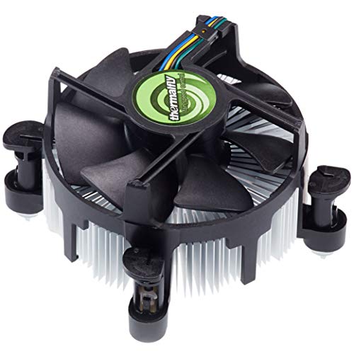 thermalfly Delta 6 CPUクーラー Intelソケット用 LGA1200/LGA775/LGA1150/LGA1151/LGA1155/LGA1156 90mm 4ピン PWMファン 最大100Wの冷却力 塗布済み高性能グリース デスクトップコンピューター用