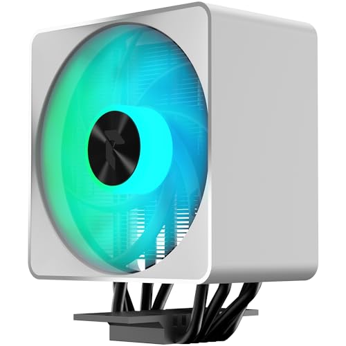 DEEPCOOL APNX AP1-V ホワイトタワー ARGB CPU エアクーラー ヒートパイプ5本 アルミフレーム PWM ハイドロベアリングファン 高風量 165mm (H) Intel LGA 1700/1200 AMD Ryzen AM5/AM4 AP1-5pipeARGBWH