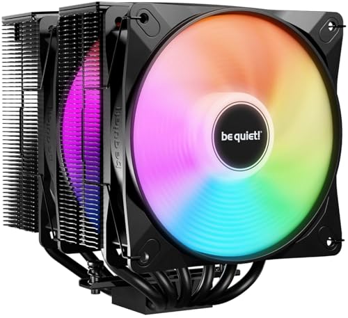 be quiet! CPUクーラー 空冷 Pure Rock Pro 3 LX Black Intel 1851 / 1700 / 1200 / 1150 / 1151 / 1155 AMD AM5 / AM4 対応 ARGB デュアル 国内正規代理店品 BK043 PUR-RCK-PRO-3/LX/BK