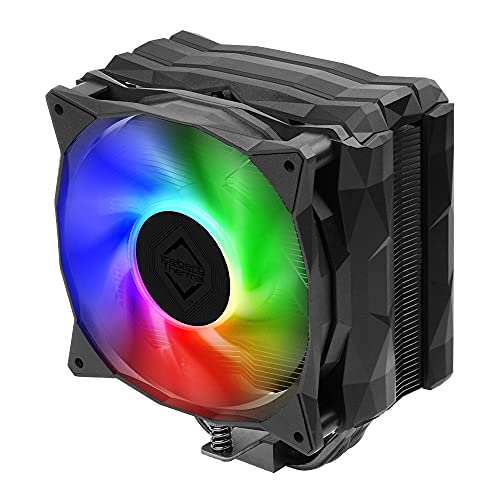 IceSLEET Iceberg Thermal IceSLEET G4 Midnight オールブラック ニッケルメッキヒートパイプ CPUエアクーラー ARGB 120mm PWMファン付き IntelおよびAMD用 (限定版) AM5対応 LGA 1700マウントキット FOC ICESLEETG4MD-BBB-00A