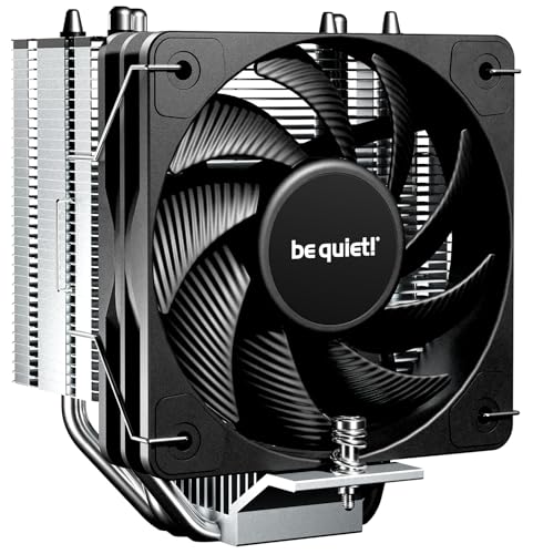be quiet! 静かに! Pure Rock Slim 3 130W TDP CPUクーラー | インテル1700 1200 1150 1151 1155 | AM4 AM5 | シルバー BK047