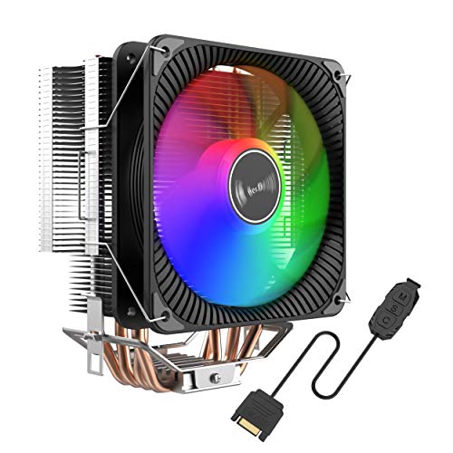 BesDesign 4 ヒートパイプ CPU ファン クーラー タワー ラジエーター (ARGB) BD4HPCC