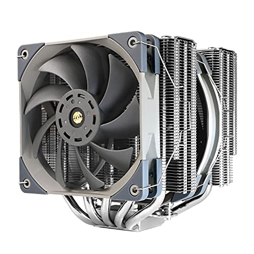 sodeber Thermalright サイドフロー型CPUクーラー Frost Commander 140 デュアルタワー構造 8mm径ヒートパイプ5本 Intel LGA1700 対応 ラウンド型120mm静音ファン「TL-C12 Pro-G」/スクエア型140mm静音ファン「TL-D14X」搭載 日本正規代理店品 Frost Commander 140/1700