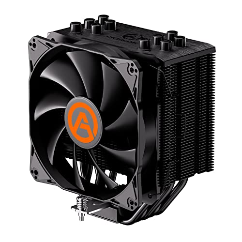 ARESGAME CPUエアクーラー Intel/AMD用 ダイレクトコンタクトヒートパイプ5本と120mm PWMファン付き ブラック 03