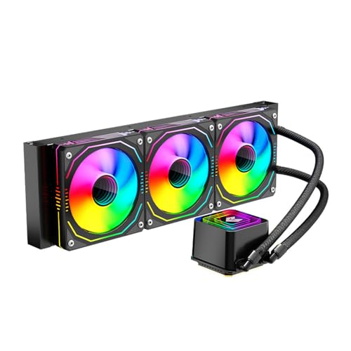 MEILVMEIJI 360mm ARGB CPU液体クーラー CPUウォータークーラー 水冷ファン 液体CPUクーラー 360mm ARGBファン 4NB1403831-BK