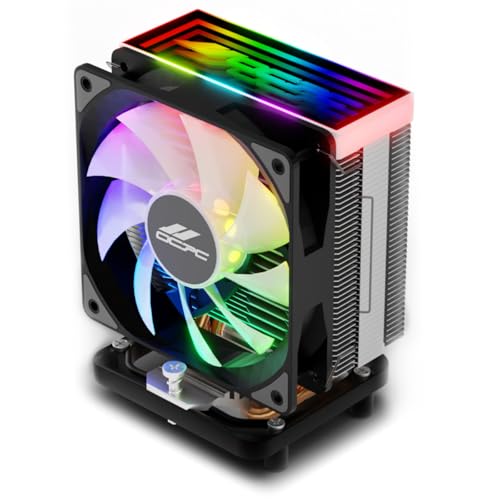 OCPC CPUクーラーファン、RGB CPUエアクーラー、120mm PWMファン付き、静音動作。 FAN-ICE-120