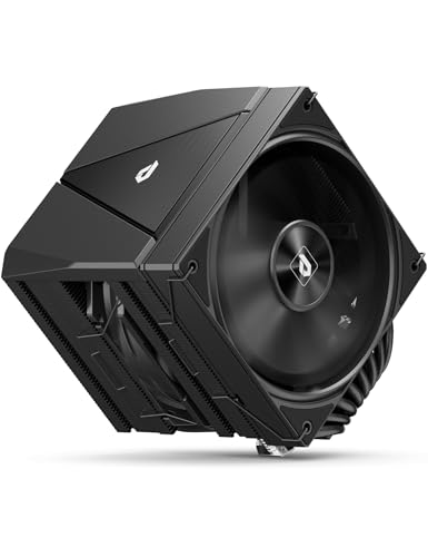upHere 【並行輸入品】 upHere CPUクーラーエア、120mm PWMファン付きデュアルタワークーラー、Intel LGA 1851/1700/2011/2066/115X、AM5/AM4/AM3、ブラック、UE2 Elite UE2-Elite-K8 US