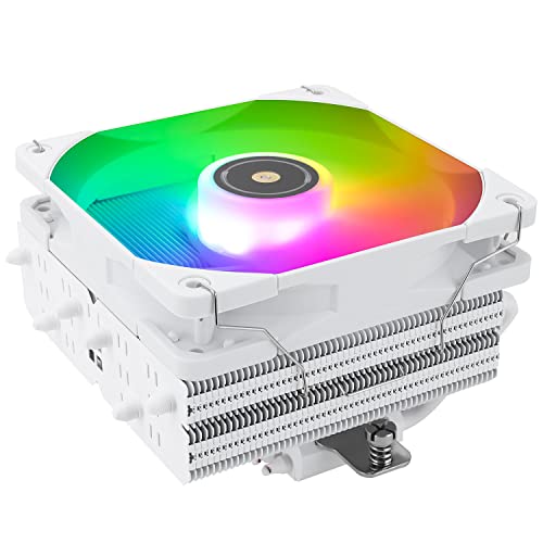 Thermalright 【平行輸入品】Thermalright SI-100 ホワイト ARGB CPU エアクーラー 6×6mmヒートパイプ 120mm PWM 静音