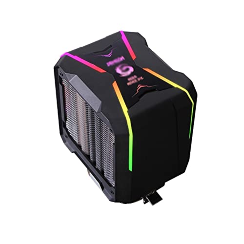 bns7fapq PCクーラー CPUクーラー ヒートパイプ4本付き トップカバー ARGB 5V ARGBヘッダー銅ヒートコラムベース アルミニウムフィン CPUファン 静音ファン mm9/5160