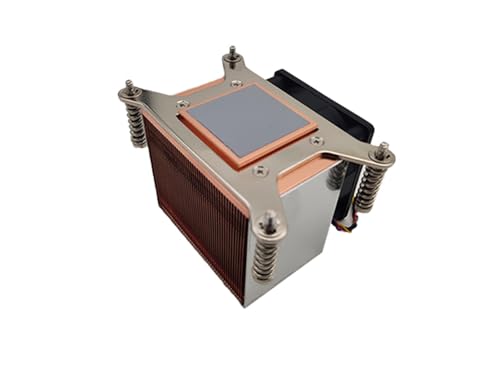 MDWXDOFP AM4 AM5銅CPUクーラーヒートシンクラジエーター、60x60x25mmファン付き(フル銅)。