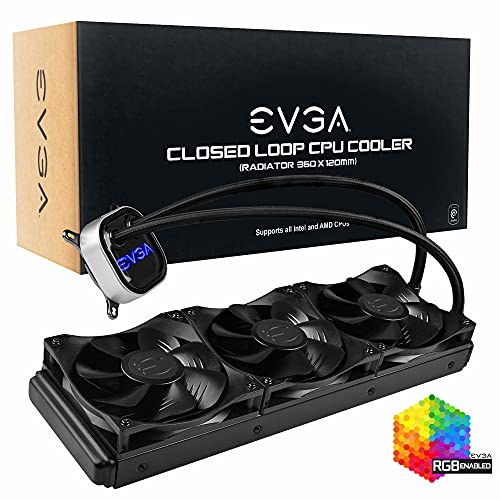 EVGA CLC 360mm オールインワン RGB LED CPU 液体クーラー 400-HY-CL36-V1