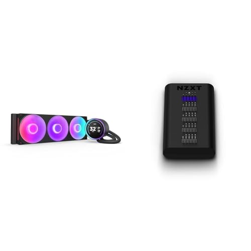 NZXT 【セット買い】NZXT Kraken Elite 360 RGB v2 Black 簡易水冷CPUクーラー RL-KR36E-B2 FN2386 + Internal USB HUB 4X PC内蔵用USB HUB AC-IUSBH-M3 IO2563