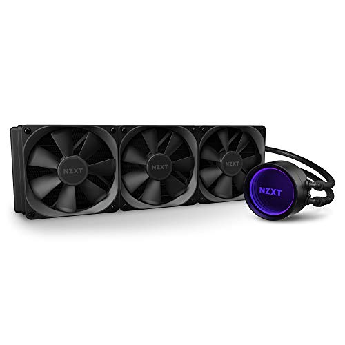 NZXT Kraken X73 360mm - RL-KRX73-01 - AIO RGB CPU液体クーラー - 回転インフィニティミラーデザイン - 改良されたポンプ - CAM V4 - RGBコネクター - AER P 120mm ラジエーターファン (3個入り)