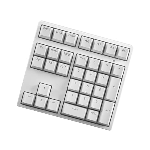 UncleS コード付きテンキーパッド 34 キー USB テンキーポータブル財務会計キーボード ラップトップ/コンピュータ/ノートブック用 USB テンキーパッド