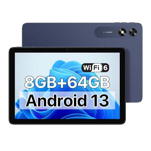 UMIDIGI タブレット 10インチ wi-fiモデル UMIDIGI G2 Tab 8GB RAM（4GB+4GB拡張RAM）64GB ROM(1TBまでmicroSDカード拡張) Android 13 解像度1280*800 タブレット GMS認証+無線投影 6000mAhバッテリー 日本語取扱説明書付き 子供用タブレットPC