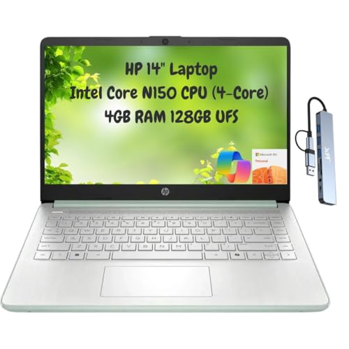 HP 14 薄型ポータブル学生ノートパソコン 2025