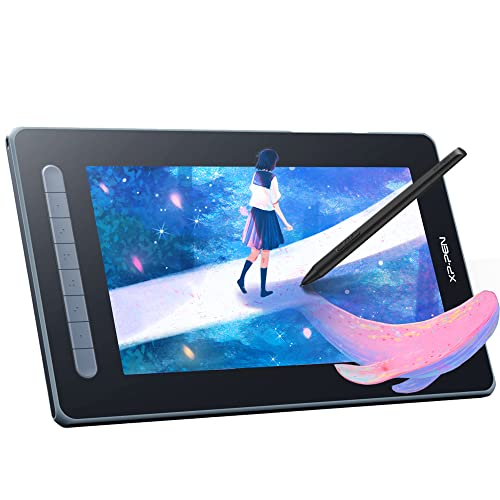 XP-Pen Artist12 第2ドローイングタブレット スクリーンディスプレイ コンピューターグラフィックタブレット バッテリーフリースタイラス付き デジタルアートモニター Chromebook Mac Windows Android Linux 対応 (革新的なX3チップ) ブラック Artist12-2nd