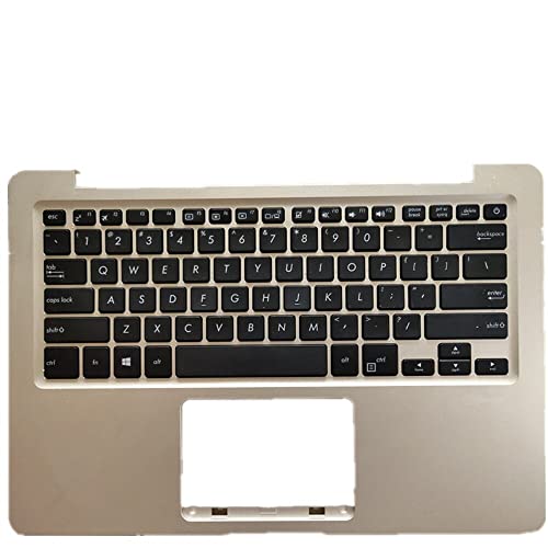 fqparts 汎用 キーボードの縁にハウジング & キーボード に適合する For ASUS X411QA ゴールド 米国英語のレイアウト X411QA-CKE-XP-1348