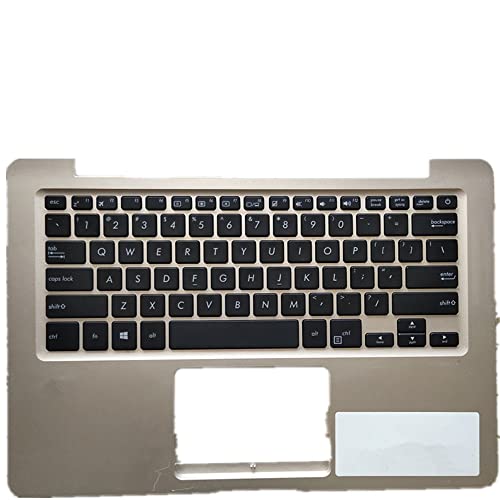 fqparts 汎用 キーボードの縁にハウジング & キーボード に適合する For ASUS X406UA ゴールド 米国英語のレイアウト X406UA-CKE-XP-1344