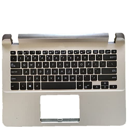 fqparts 汎用 キーボードの縁にハウジング & キーボード に適合する For ASUS X407MA X407UA X407UB ゴールド 米国英語のレイアウト X407-CKE-XP-1345