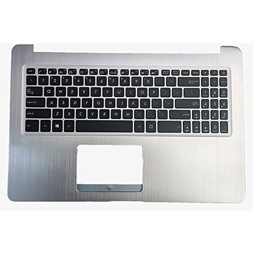 fqparts 汎用 キーボードの縁にハウジング & キーボード に適合する For ASUS NX580 NX580V シルバー 米国英語のレイアウト 小さなエンターキー NX580-CKE-HS1192