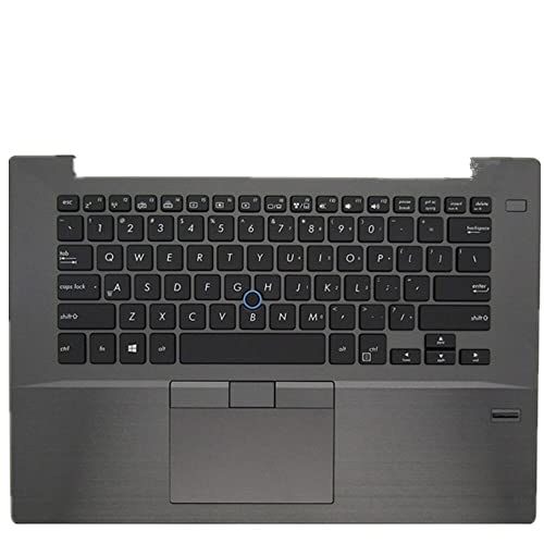 fqparts 汎用 キーボードの縁にハウジング & タッチパッド & キーボード に適合する For ASUS For Pro Essential PU403UA PU403UF グレー、 米国英語のレイアウト Pro-Essential-PU403UA-CKE-XP-1090