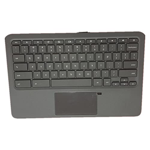 fqparts 汎用 キーボードの縁にハウジング & タッチパッド & キーボード に適合する For HP Chromebook 11A G6 EE ブラック 米国英語のレイアウト L52192-001 11A-G6-EE-CKE-HS0993