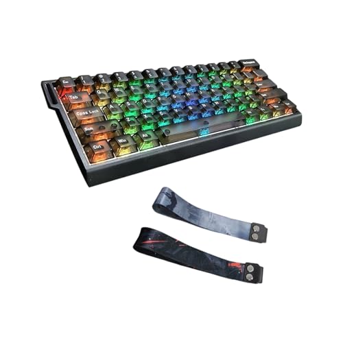 PANGBOER プロフェッショナルスイッチキーボード 61 キー人間工学に基づいたレイアウト調整可能な RGB バックライト付き PC 高速応答ゲーミングキーボード