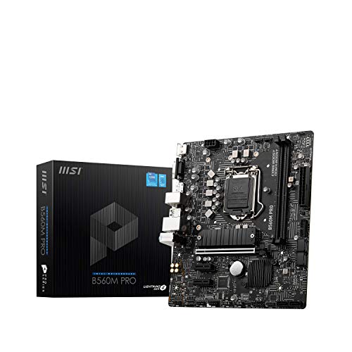 MSI 【中古】MSI B560M PRO-E ProSeries マザーボード (mATX, 第11/10世代 Intel Core, LGA 1200 ソケット DDR4 PCIe 4 M.2 スロット USB 3.2 Gbps LAN)