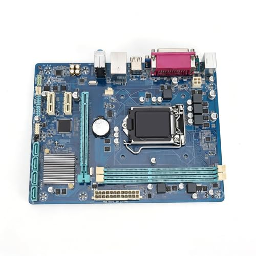 インテル Generic H61 マザーボード、LGA 1155 ソケットマザーボード、Pentium Celeron CPU 搭載デュアルチャネル DDR3、最大 16GB RAM、標準化ポート明確なラベルインテル 2nd 3rd G I7 I5 I3 用 4 II ポート 5 フェーズ電源 Genernhf0k754ax