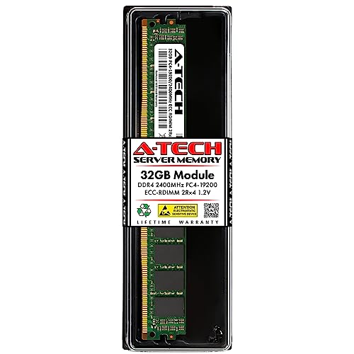 A-Tech 32GB RAM 交換用 Cisco EM3-MEM-32G用 | DDR4 2400MHz PC4-19200 ECC RDIMM 2Rx4 1.2V 288ピン レジスタード DIMM メモリモジュール EM3-MEM-32G-ATC