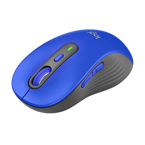 Sbshiouu Logicool Signature M750LBL ワイヤレスマウス 静音 ラージ ブルー ワイヤレス マウス 無線 Bluetooth Logi Bolt Unifying非対応 windows mac iPad Android Chrome OS スクロールホイール 無線マウス 静音マウス M750 国内正規品