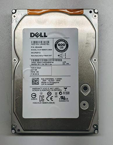 Dell W348K 600GB 15K RPM SAS 3.5インチ HD