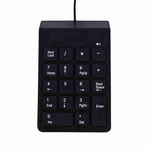 Karlak USB テンキーパッド テンキー ミニ 18 プラグアンドプレイ こぼれ防止 人間工学に基づいた傾斜防塵 ラップトップ デスクト PC ノートブック スプレッドシート 会計用 Karla4zaf3lwex2