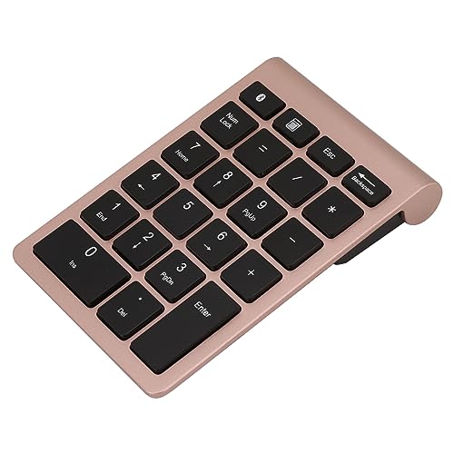CLFYOU 22 個の Key 数値 Key パッド、ワイヤレス超薄型 Bluetooth 5.0 ボード、シザー フット キャップ デザイン、 Mac OS 用 (ローズゴールド) (ローズゴールド) CL3b56vtfidj-14