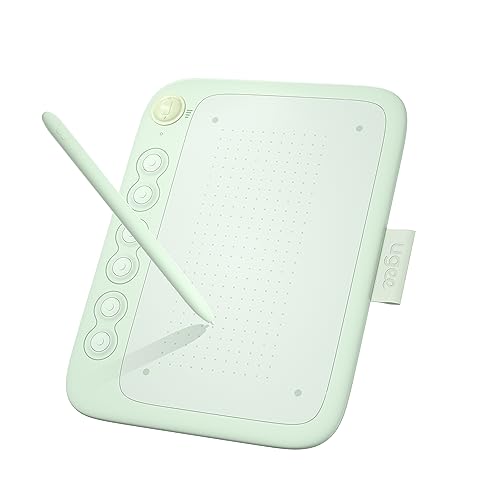 Ugee 6つのホットキーを備えたAndroid携帯電話用描画タブレット、UGEE Q6 6.5x4インチ アートタブレット 8192レベルのバッテリーフリースタイラス付き、描画パッド Mac/Windows/Chrome対応 描画/オンラインクラス/オフィスノート用