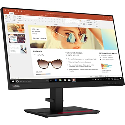 Lenovo 62B2GAR1JP ThinkVision P24h-2L TC_VISUAL Comm 23.8型ワイド液晶ディスプレイ (2560×1440 / HDMI DisplayPort Type-C / ブラック) メーカー直送