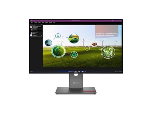 Lenovo レノボ ThinkVision P27Q-40 (27型ワイド液晶モニター/2560×1440/DP(in/Out)、HDMI/ブラック/3年保証/広視野角IPS) 64A7GAR6JP