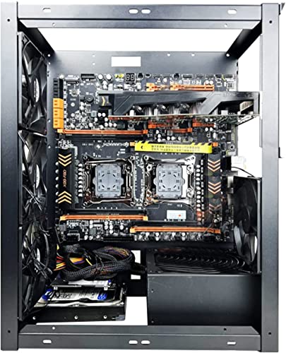 ARTIVITEE オープンシャーシ DIY コンピュータ ATX 開放式 マザーボード ホルダー マザーボード ATX/M-ATX/ITXオープンシャーシ PC フレーム シャーシ 鋼板 冷却ラック 耐久性 防錆処理 変形せず 強力な冷却システム 取り付け簡 6CCD