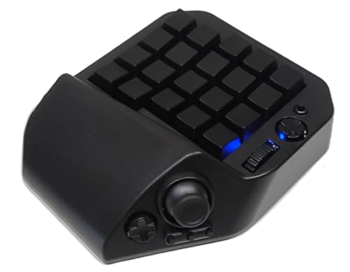 MH-Device [MH-Device] MH-Delta ジョイスティック・ホイール付き41キー片手ゲーミングキーボード 片手キーボード 左手キーボード (スタンダード - ブラック)