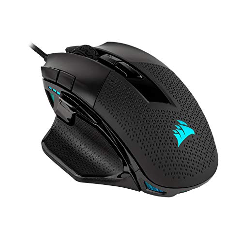 CORSAIR Nightsword RGB, Performance Tunable FPS/MOBA Gaming Mouse, Black, Backlit RGB LED, 18000 DPI, Optical CH-9306011-NA