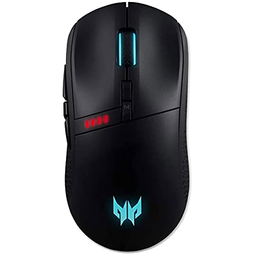 Acer Predator Cestus 350 ワイヤレスゲーミングマウス:NVIDIA Reflex - 最大16000DPI - RGB照明 - 8つのプログラム可能なボタン - オンボードメモリ - 5つのプロファイル設定 - Pixart 3335センサー - ブラック (1パック) GP.MCE11.00Q
