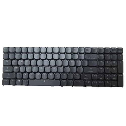 キーボード に適合する Tongfang GK7CP6Sカラフルなバックライト 英語（米国）黒 対応ノートパソコン US2 GK7CP6S Keyboard US